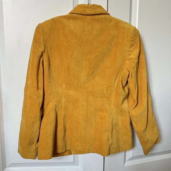 Vintage  Saturday Afternoons Golf Gold Yellow Corduroy Zip Jacket - Picture 2 of 8